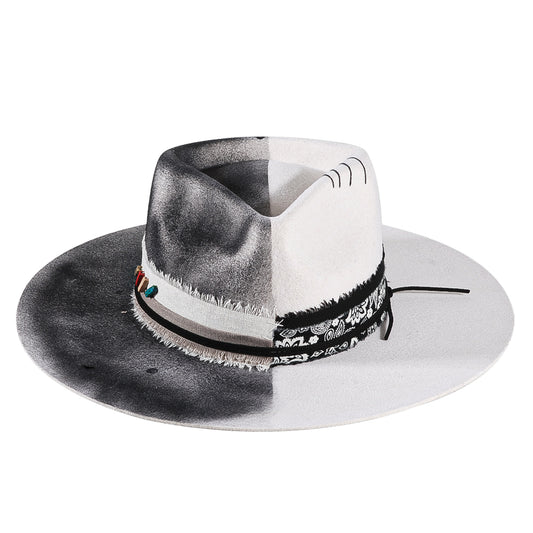 Otraland Cool Vintage Fedora Felt(Includes All The Accessories)