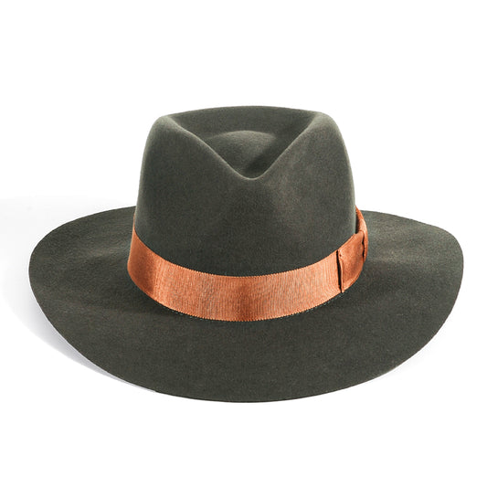 Western Felt Hat-Green