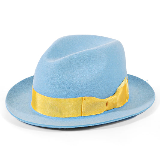 Fedora Felt Hat-Blue