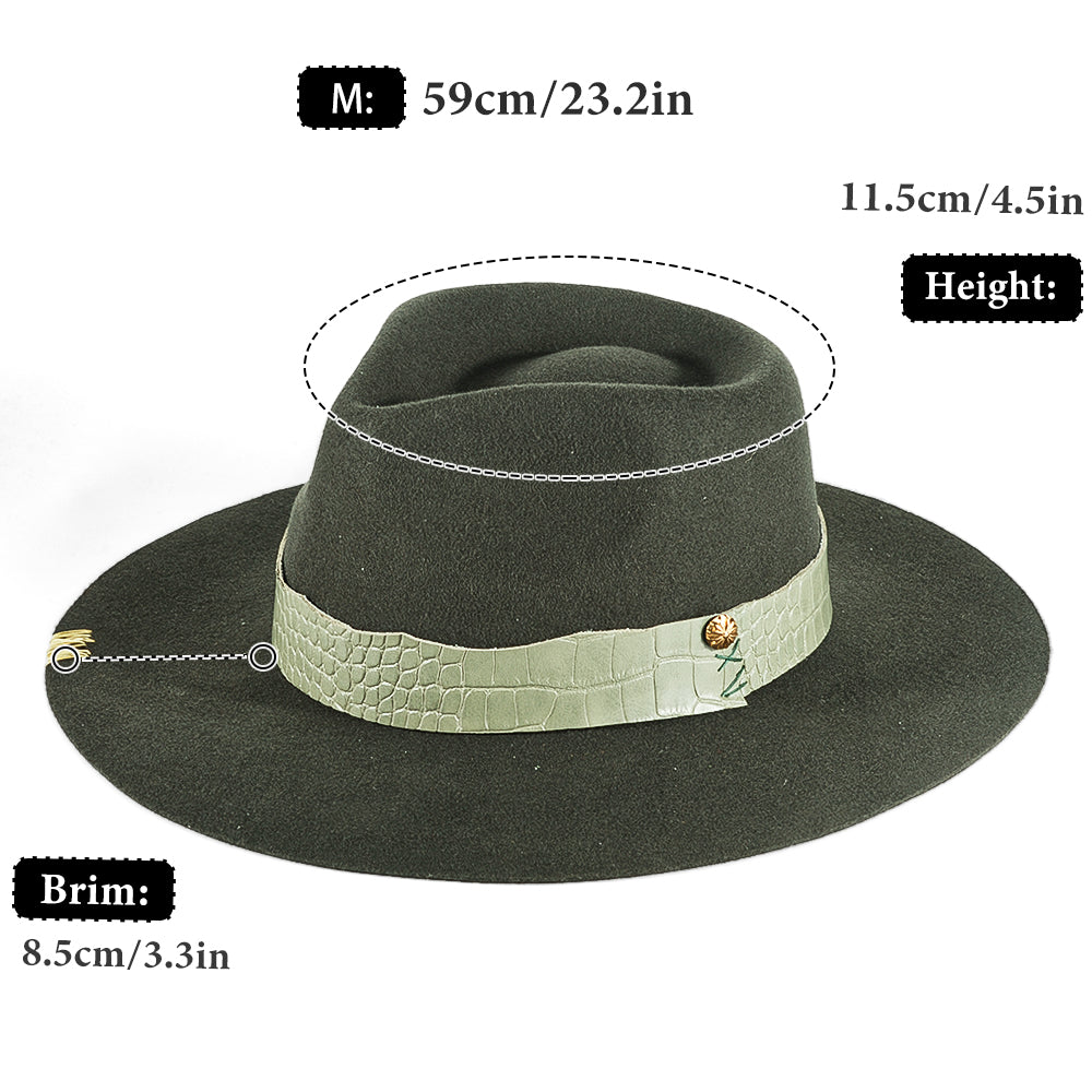 Vintage Fedora Felt(Includes All The Accessories)