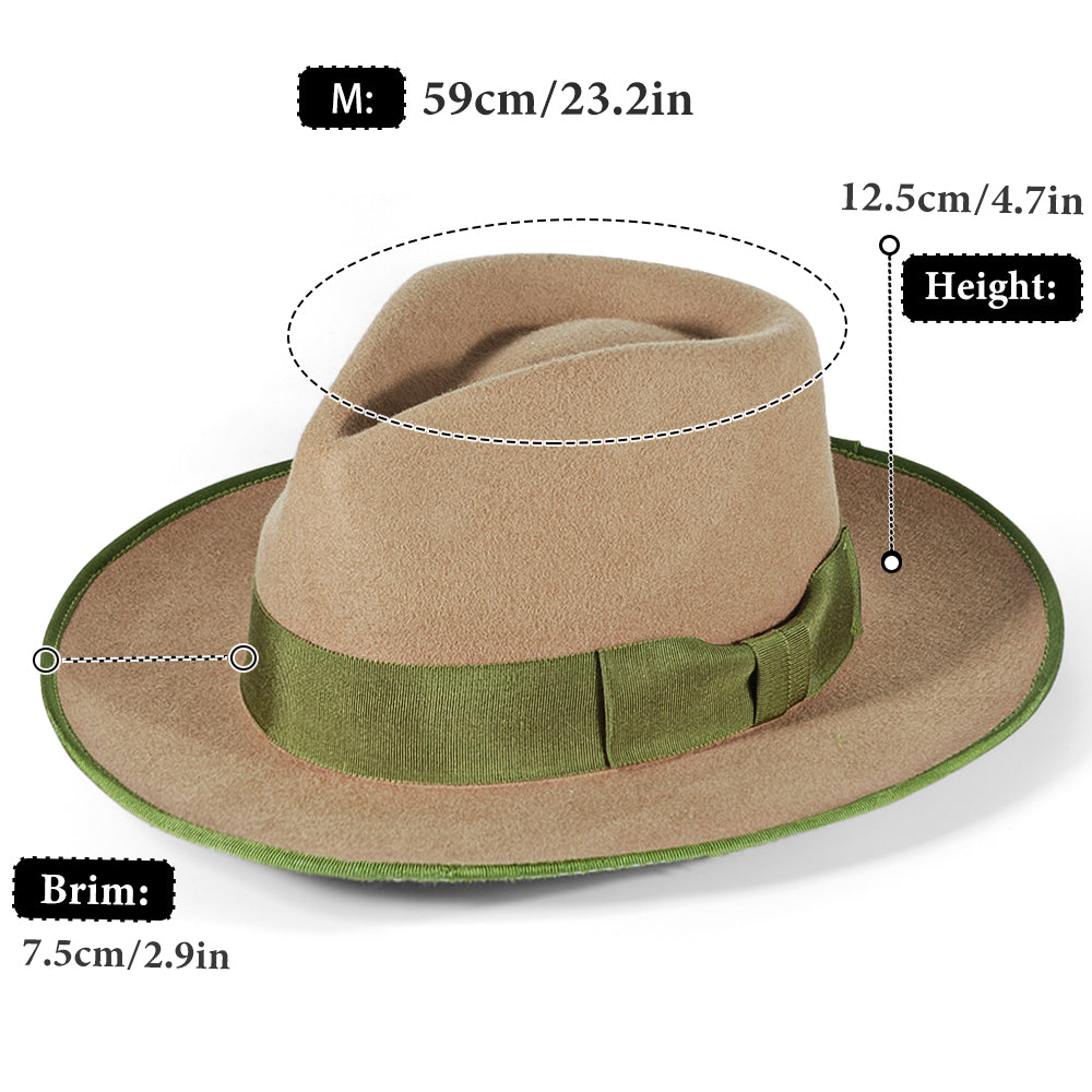 Fedora Felt(Includes All The Accessories)