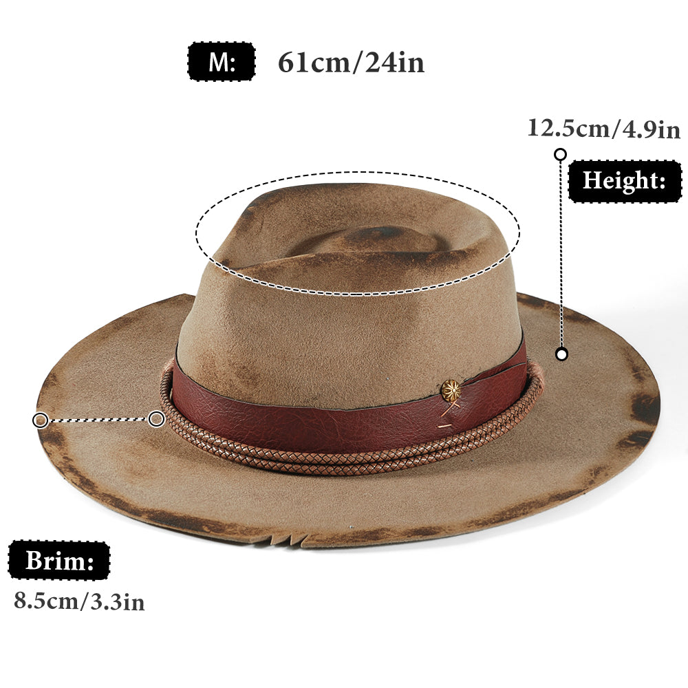 Vintage Fedora Felt(Includes All The Accessories)