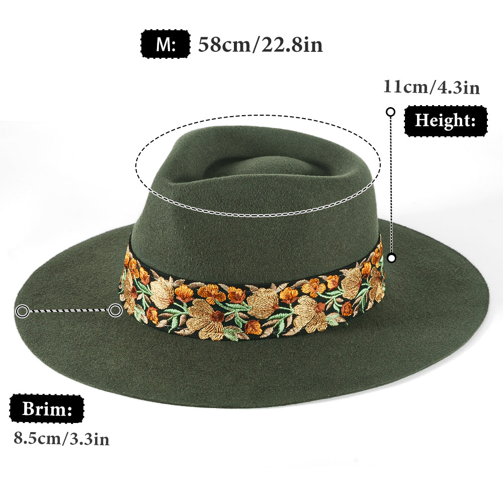 Vintage Fedora Felt(Includes All The Accessories)