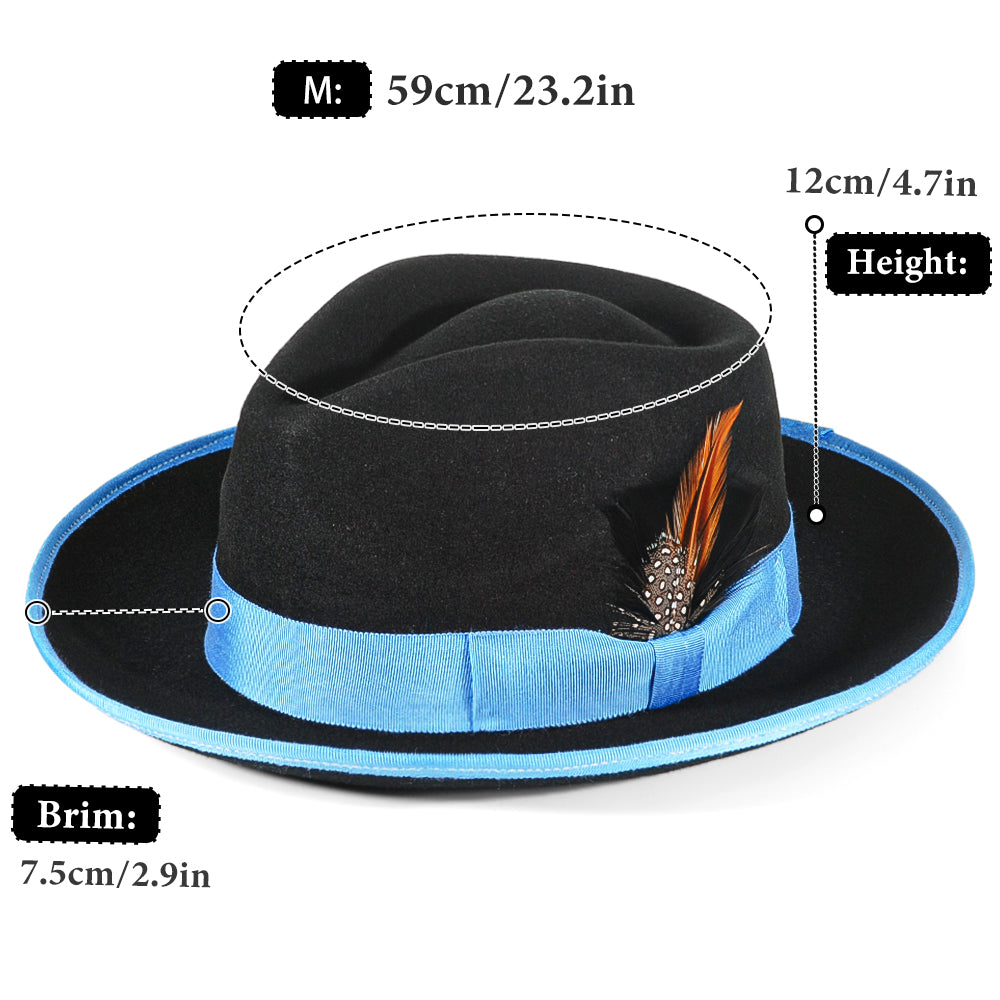 Fedora Felt(Includes All The Accessories)