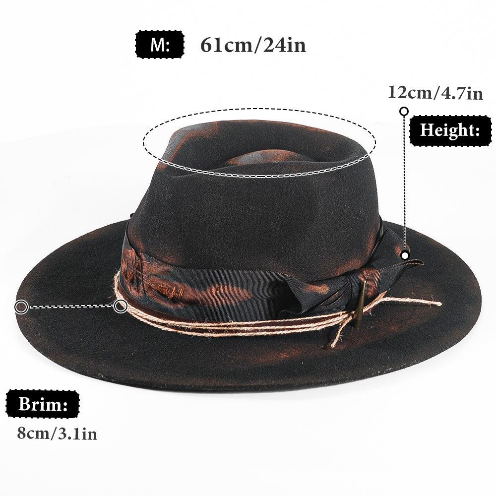 Vintage Fedora Felt(Includes All The Accessories)