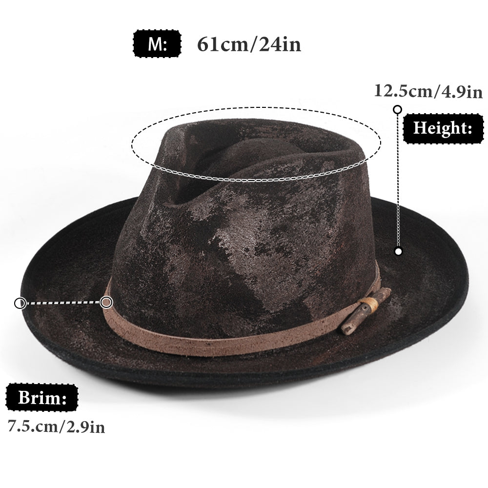 Vintage Fedora Felt(Includes All The Accessories)