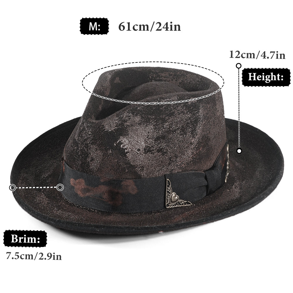 Vintage Fedora Felt(Includes All The Accessories)