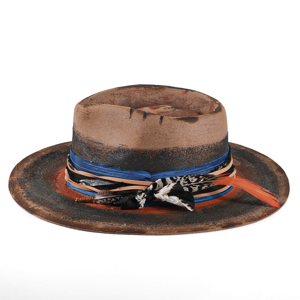 Handmade Vintage Fedora Felt(Includes All The Accessories)