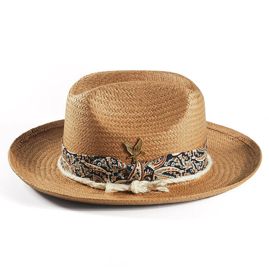 Miller Ranch Fedora Hat - Patriotic Straw(Includes All The Accessories)