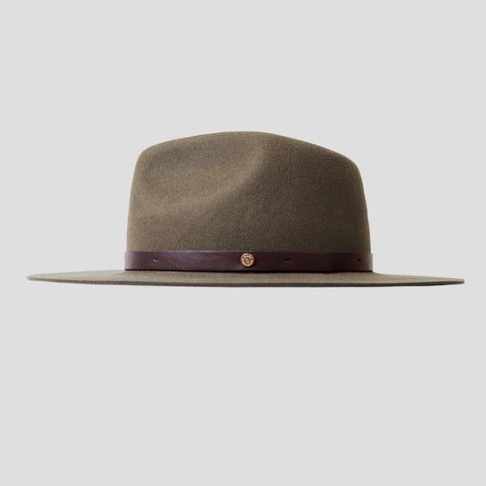 Geoffery Fedora Hat  – Dark Olive