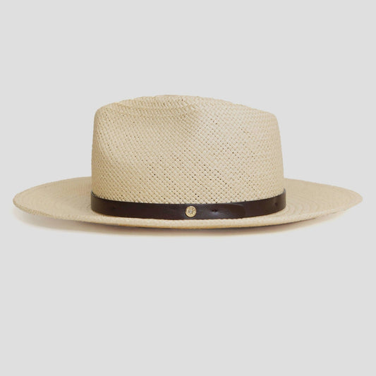 Geoffery Straw Fedora Hat – Natural