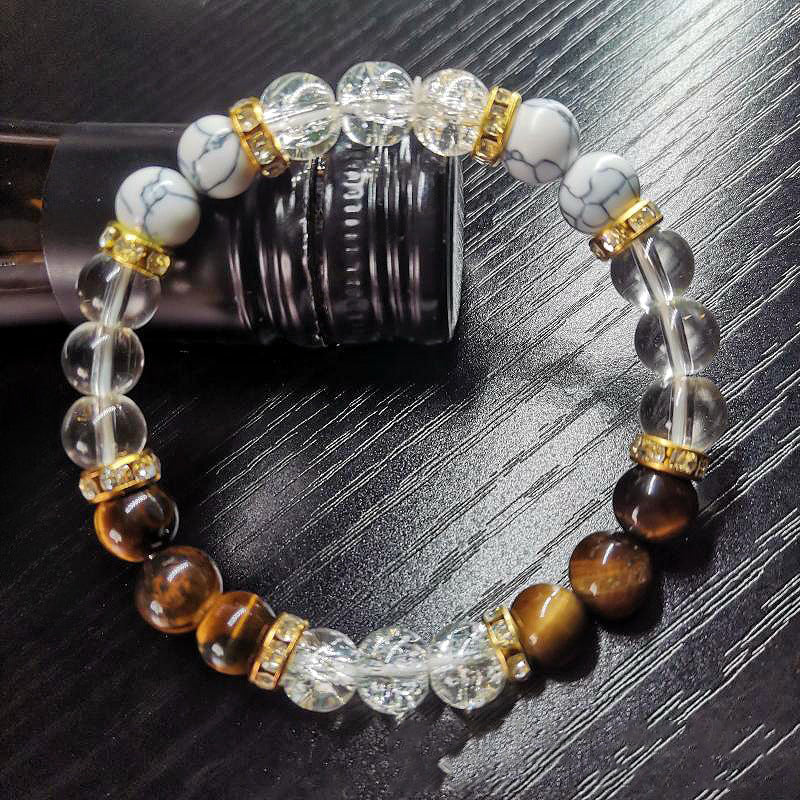 Tiger Eye White Turquoise Bracelet