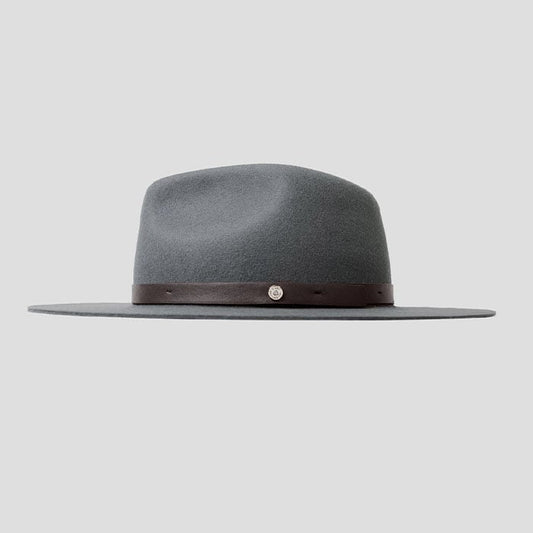 Geoffery Fedora Hat – Dark Grey