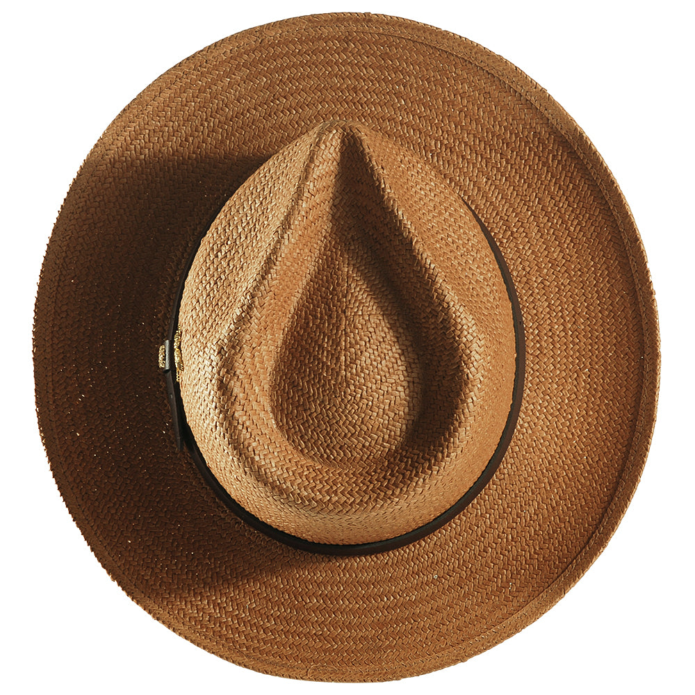 Geoffery Straw Fedora Hat – Khaki(Includes All The Accessories)