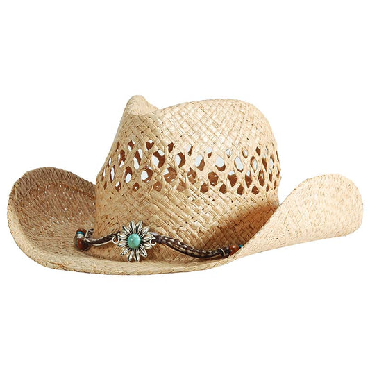 Western Straw Cowboy Vintage Hat